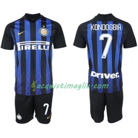 Divisa di Calcio Inter Milan KONDOGBIA 7 Bambino Prima 2018/2019
